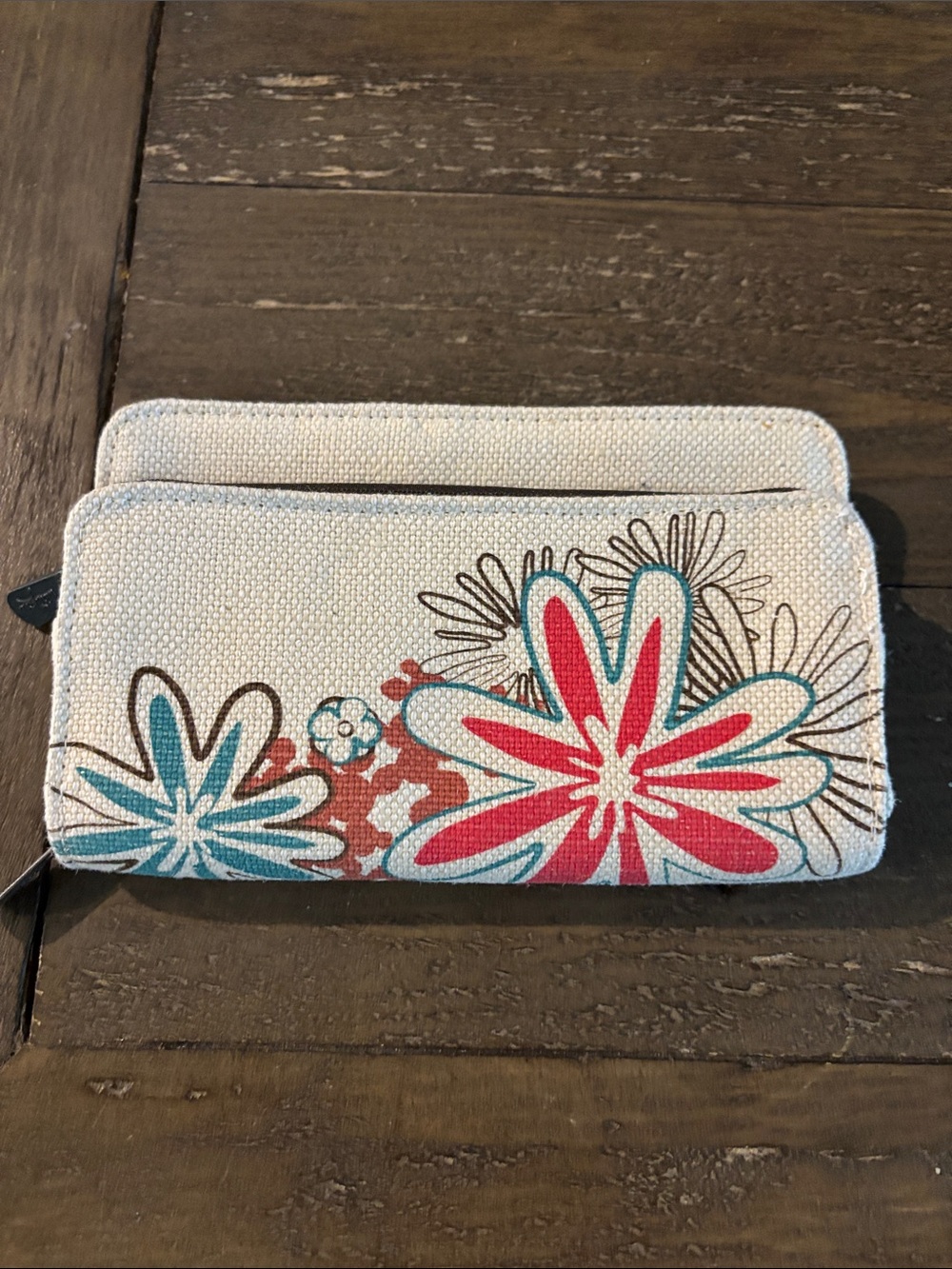 Thirty-One Natural Daisy Craze Wallet NWOT